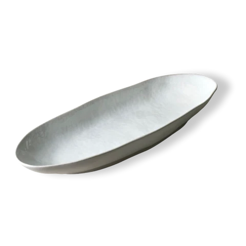 Cozina White Coupe Tray