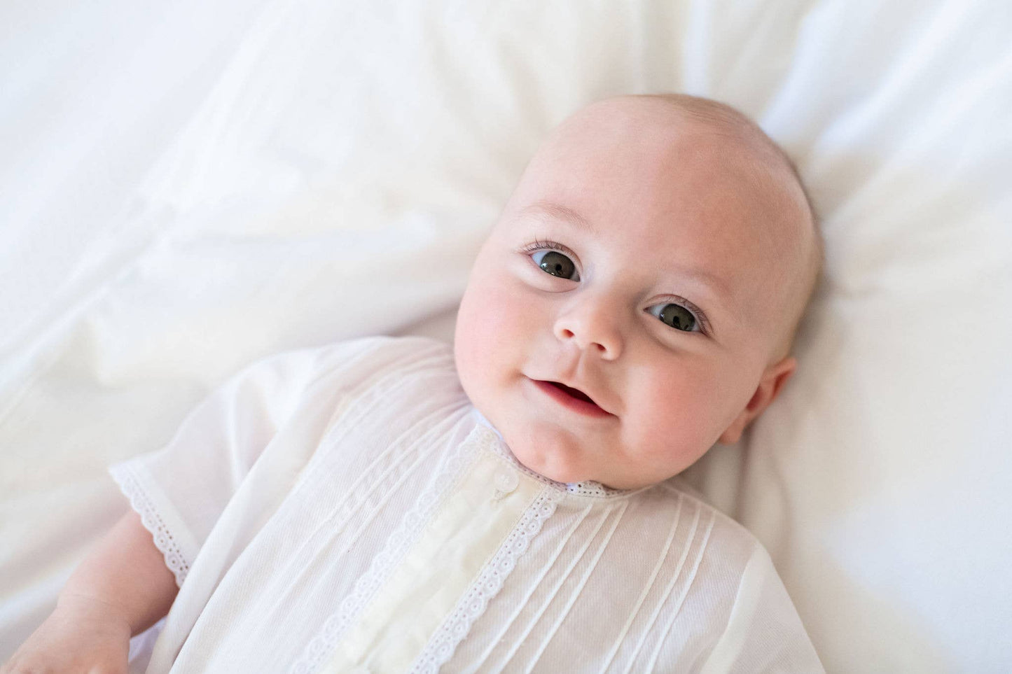 Baby Classic Cotton Daygown: White / 0-3M