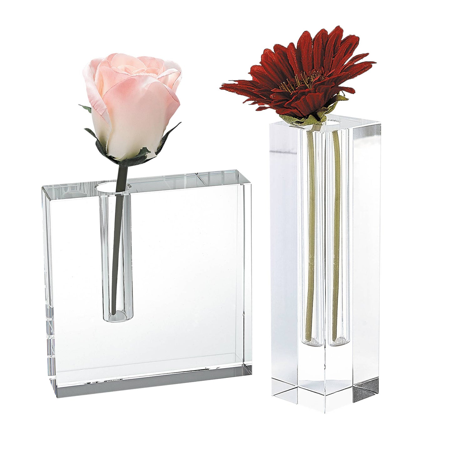 The Block Handcrafted Crystal Bud Vase 5 x 5"