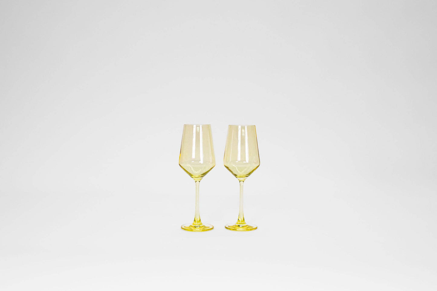Lemon Drop - Colored Wine Glass