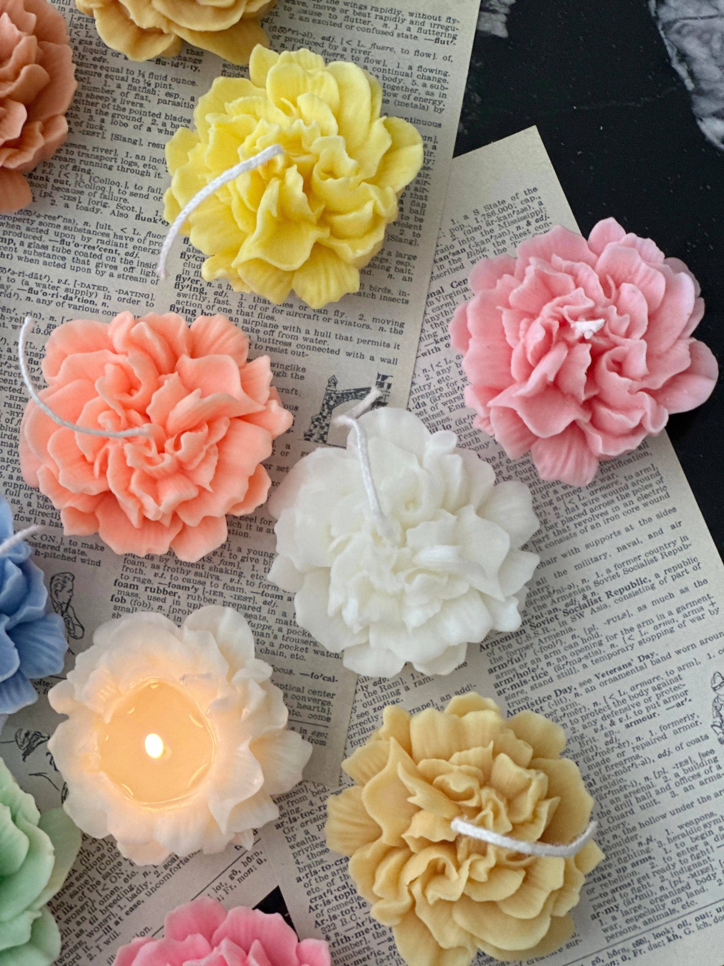 Mini Peony Candle