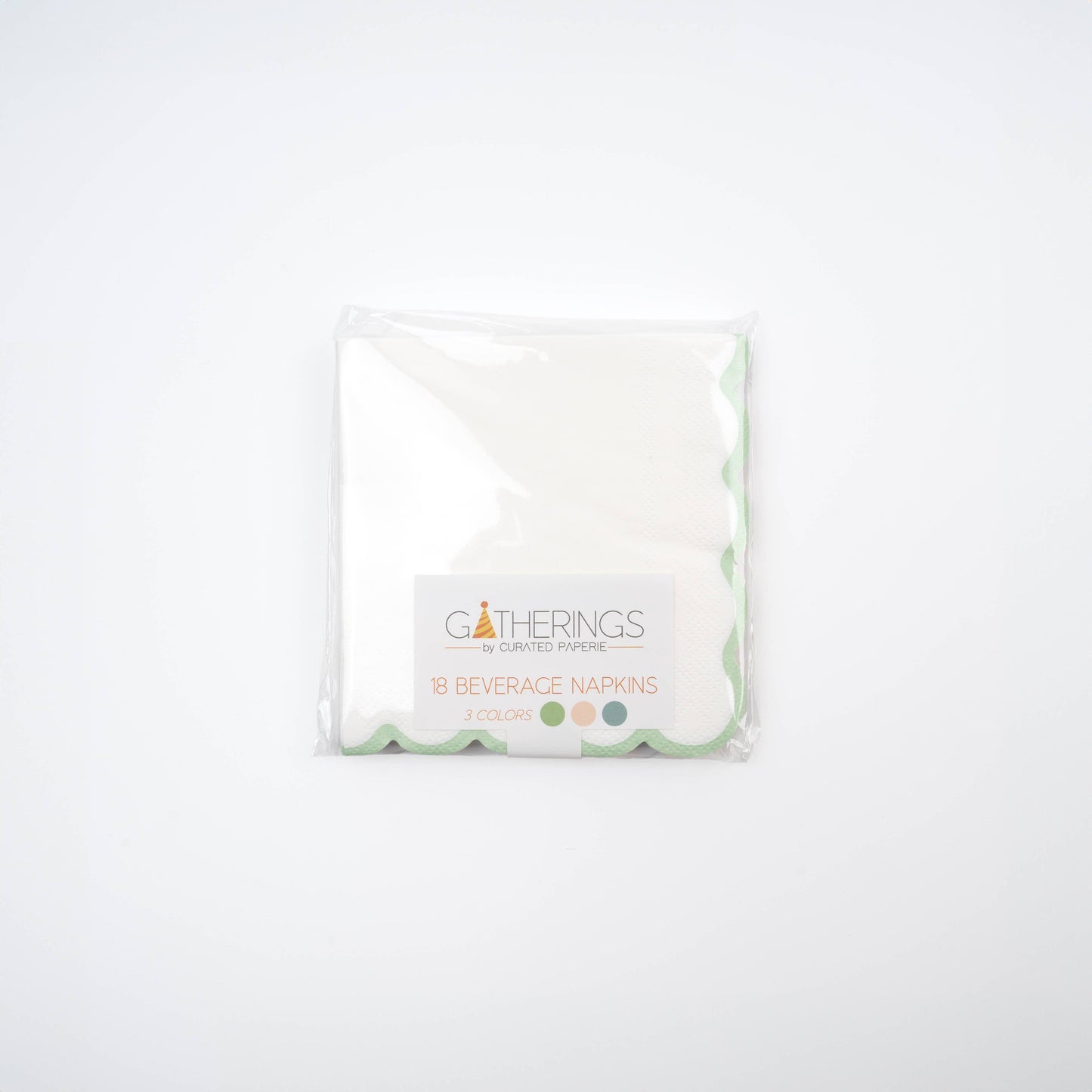 Springtime Scallop Beverage Napkin