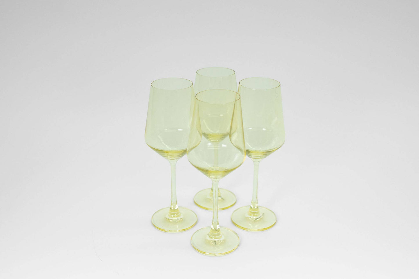 Lemon Drop - Colored Wine Glass