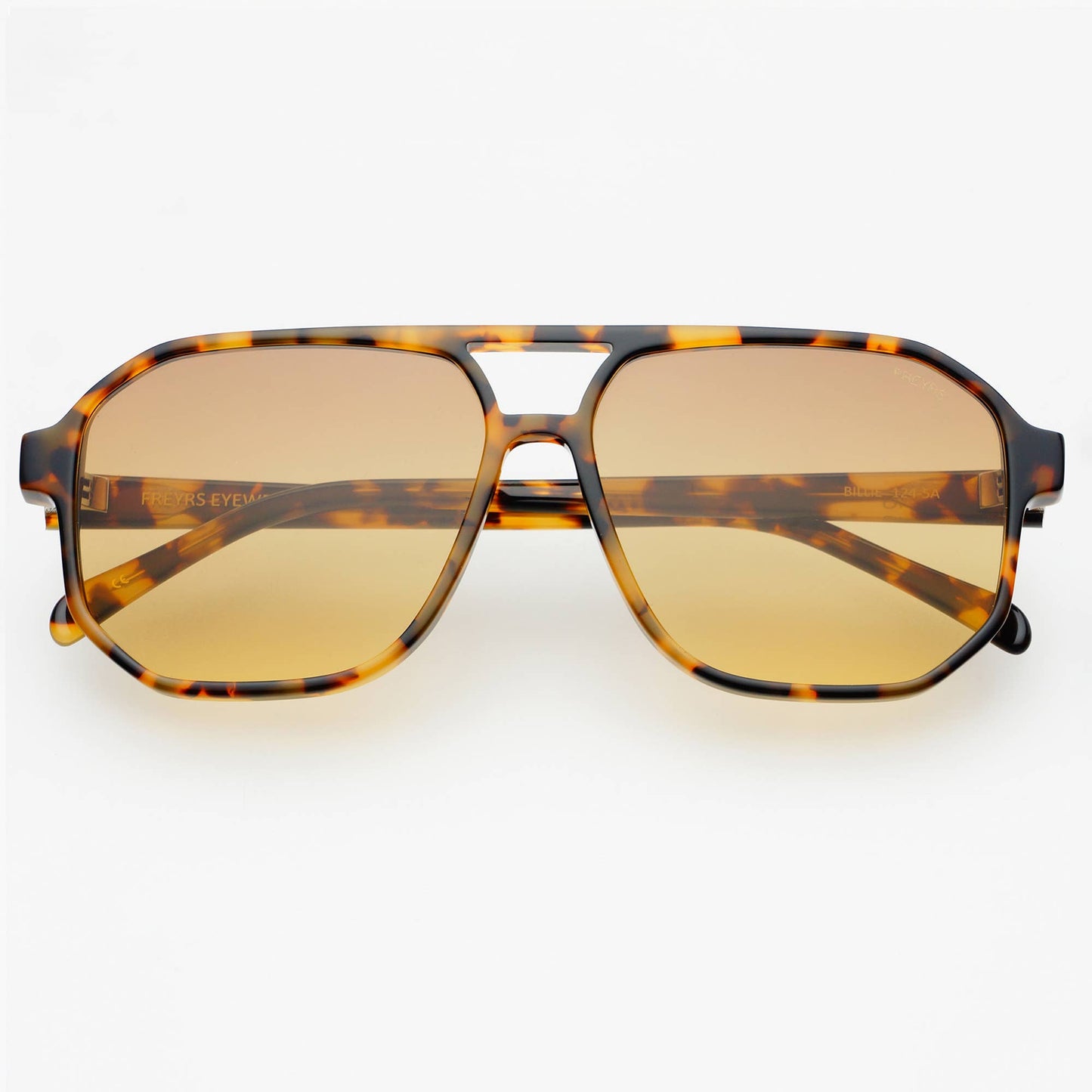 Billie Unisex Aviator Sunglasses- Tort/Brown