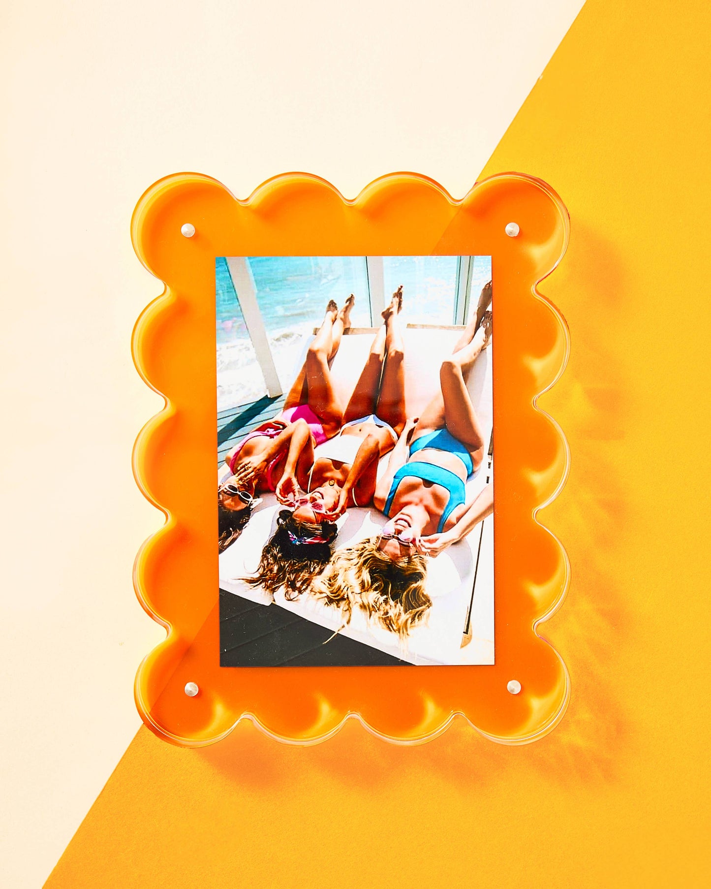 Neon Orange Acrylic Picture Frame