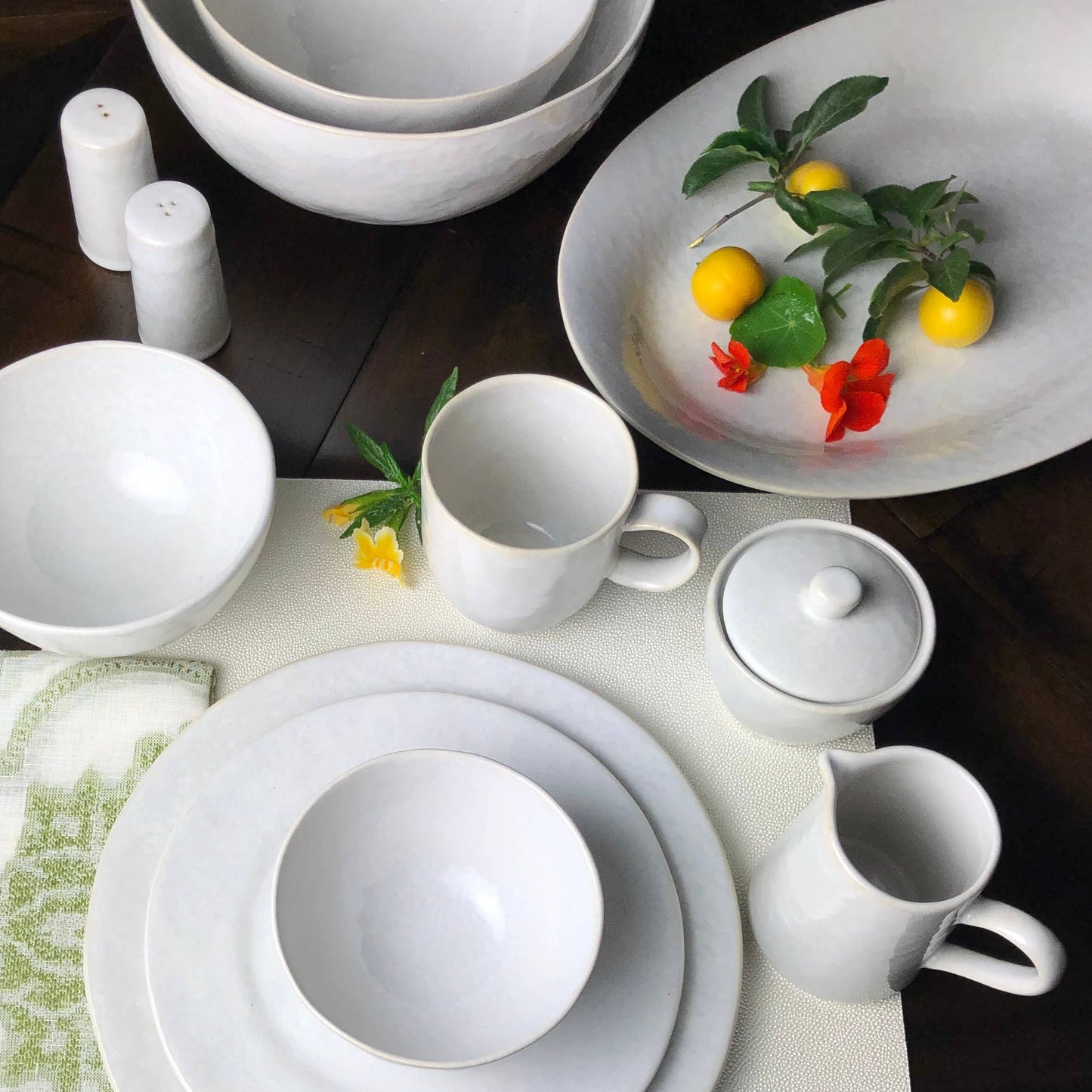 Cozina White Oval Platter