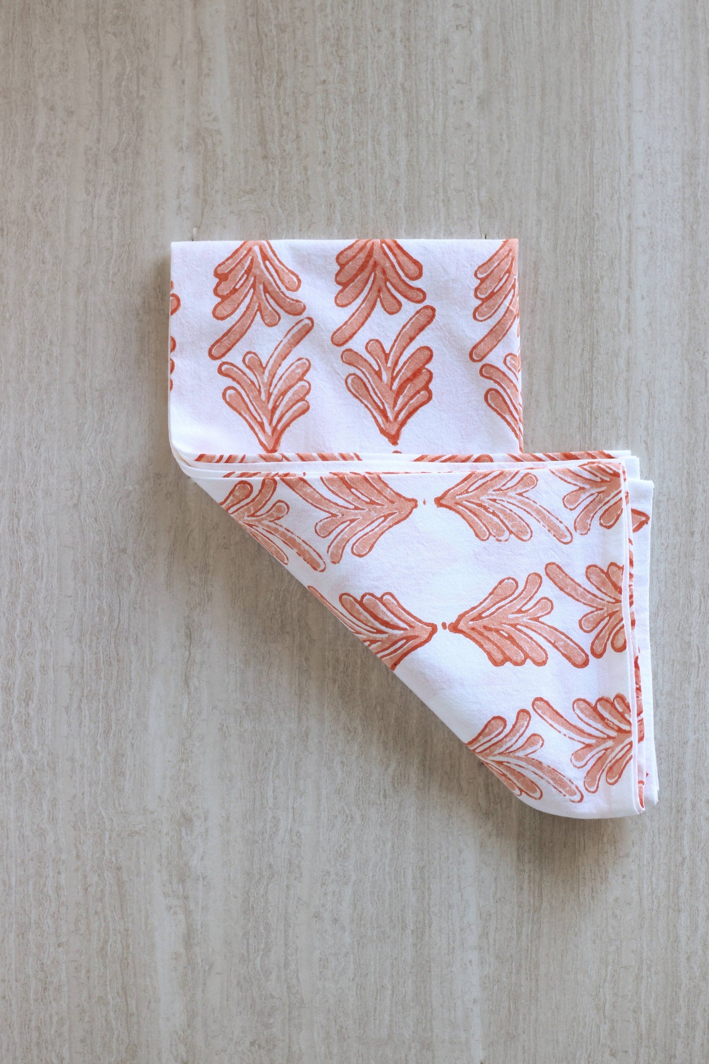 Tea Towel - Palmetto, Orange & Melon