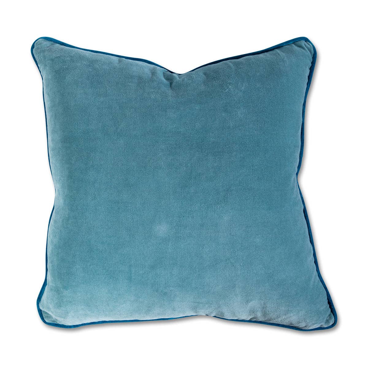 Charliss Velvet Pillow - Aqua + Peacock: WITH INSERT