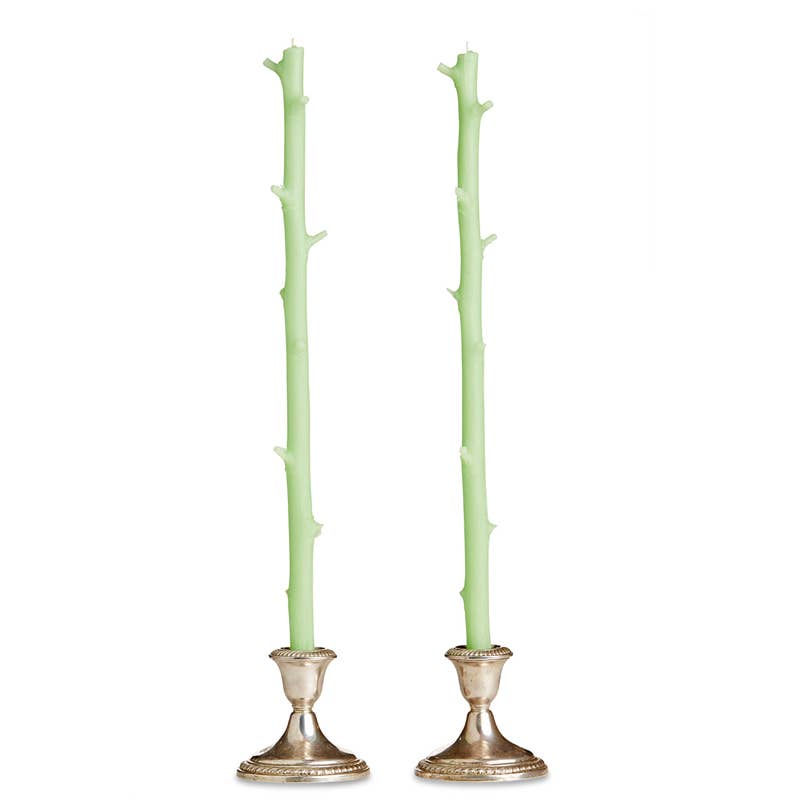 Stick Candles Hickory / Pair: Dark Chocolate