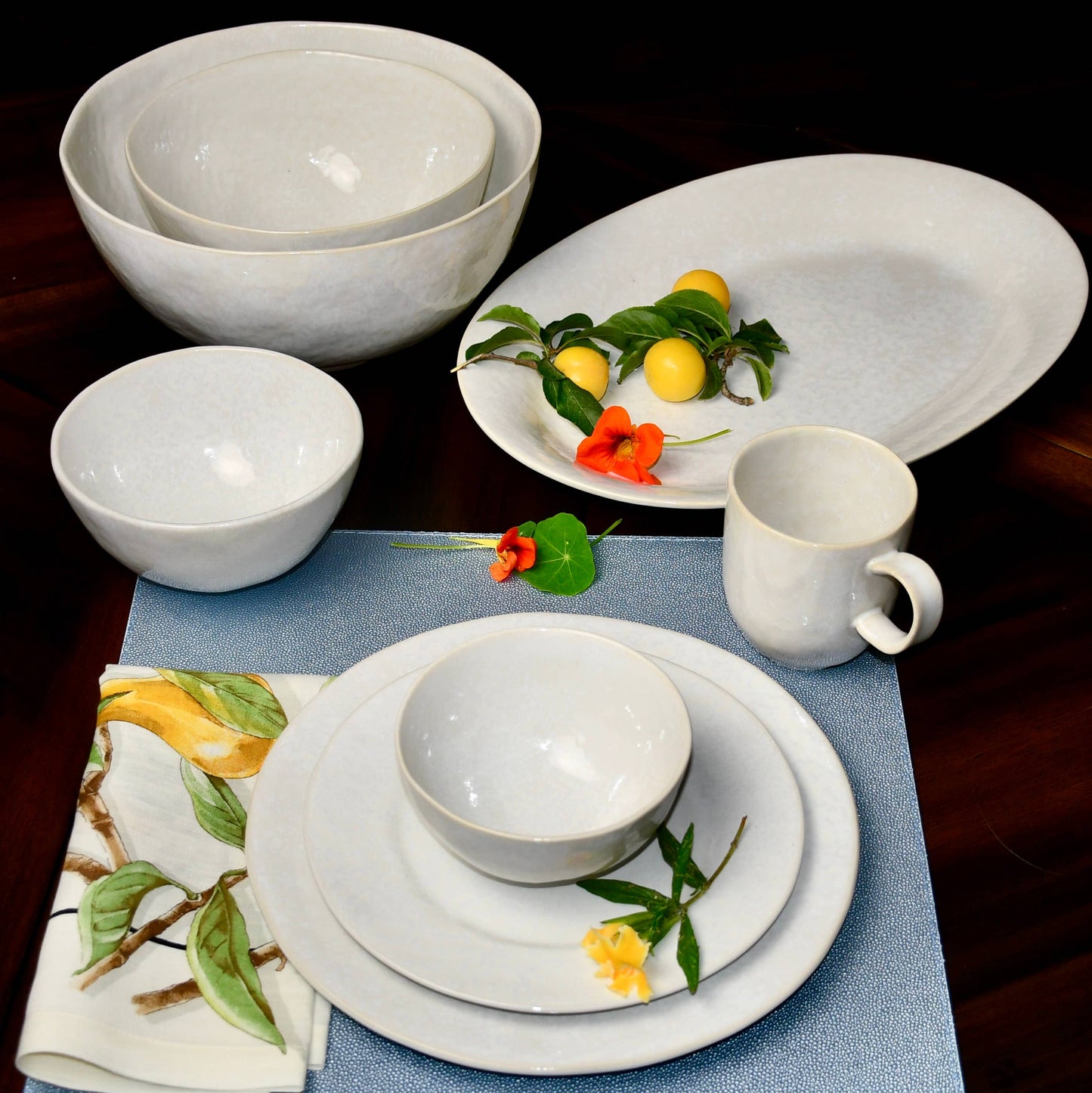 Cozina White Oval Platter