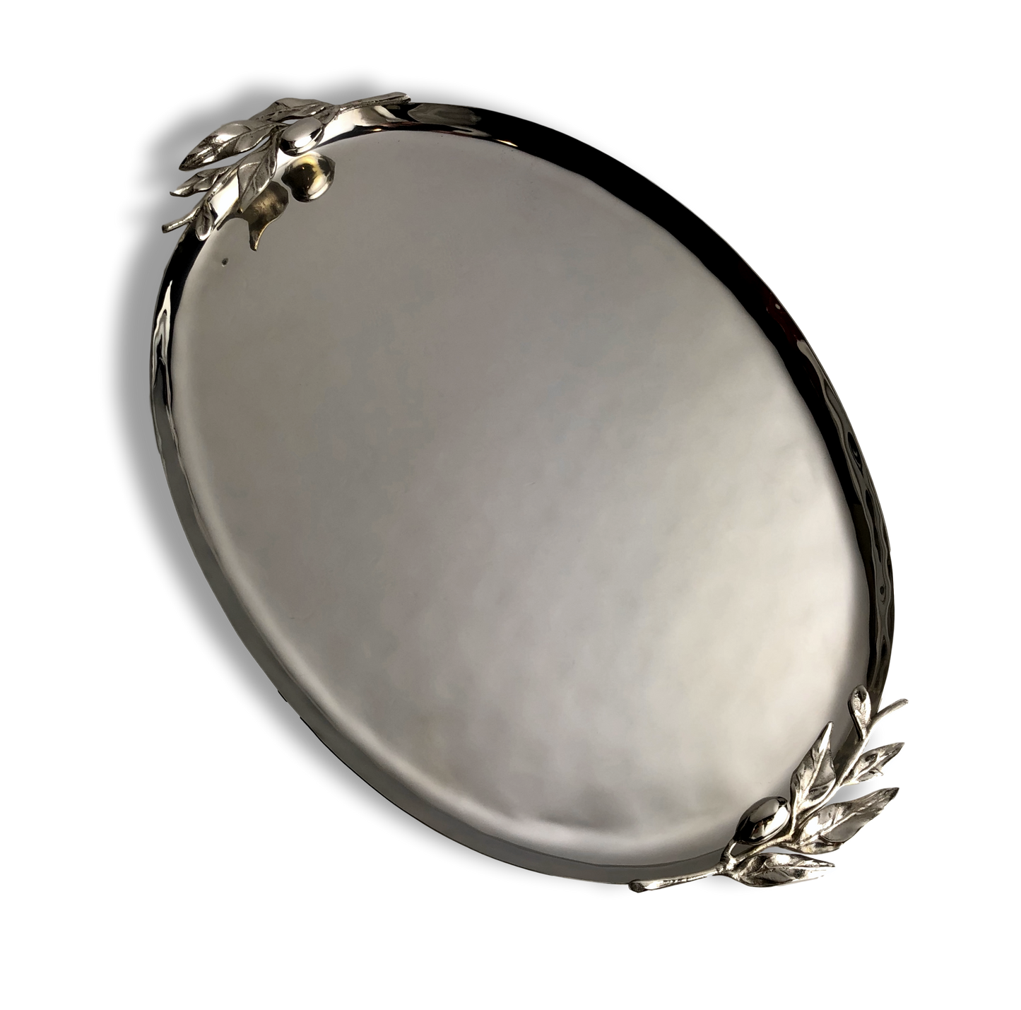 Oliveira Stainless Steel Large Oval Tray