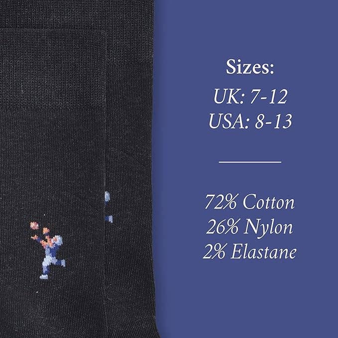 The Furious Football Player | Novelty Socks for NFL Fans