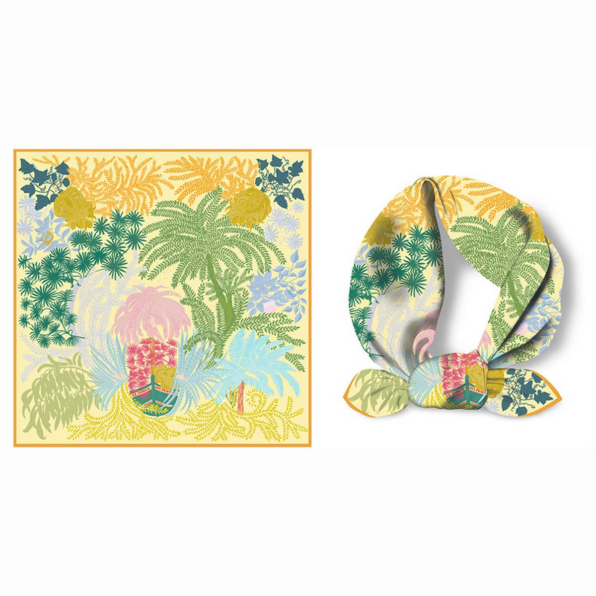 20.9" Satin Square Scarf