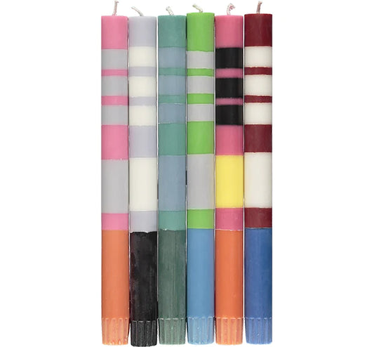 Mix set of Stripe 10" Candles