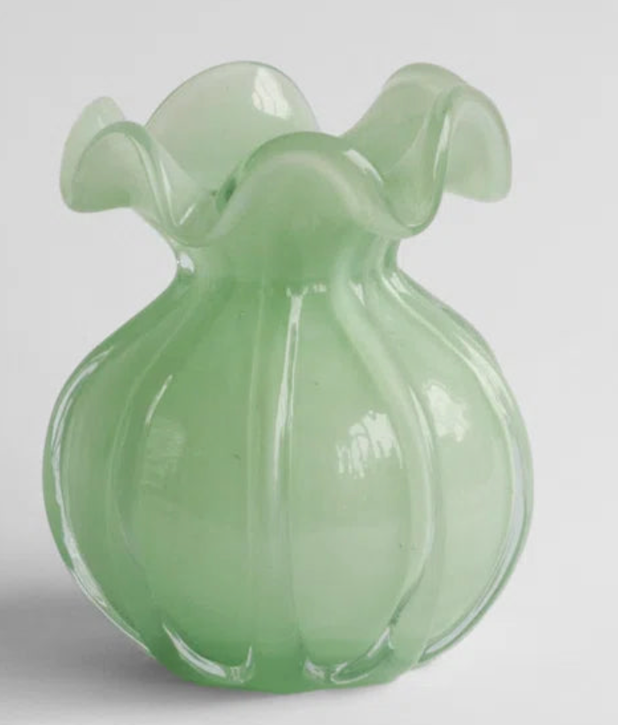 Vento Small Round Bud Vase- Jade