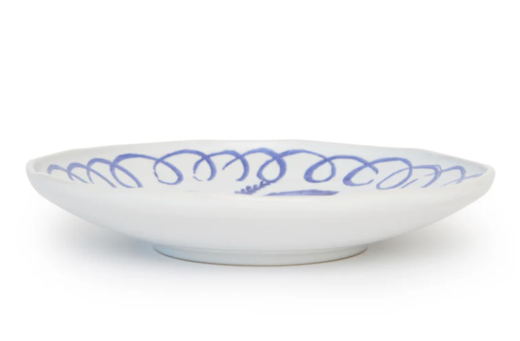 Amalfi Pasta Bowl - White/Blue