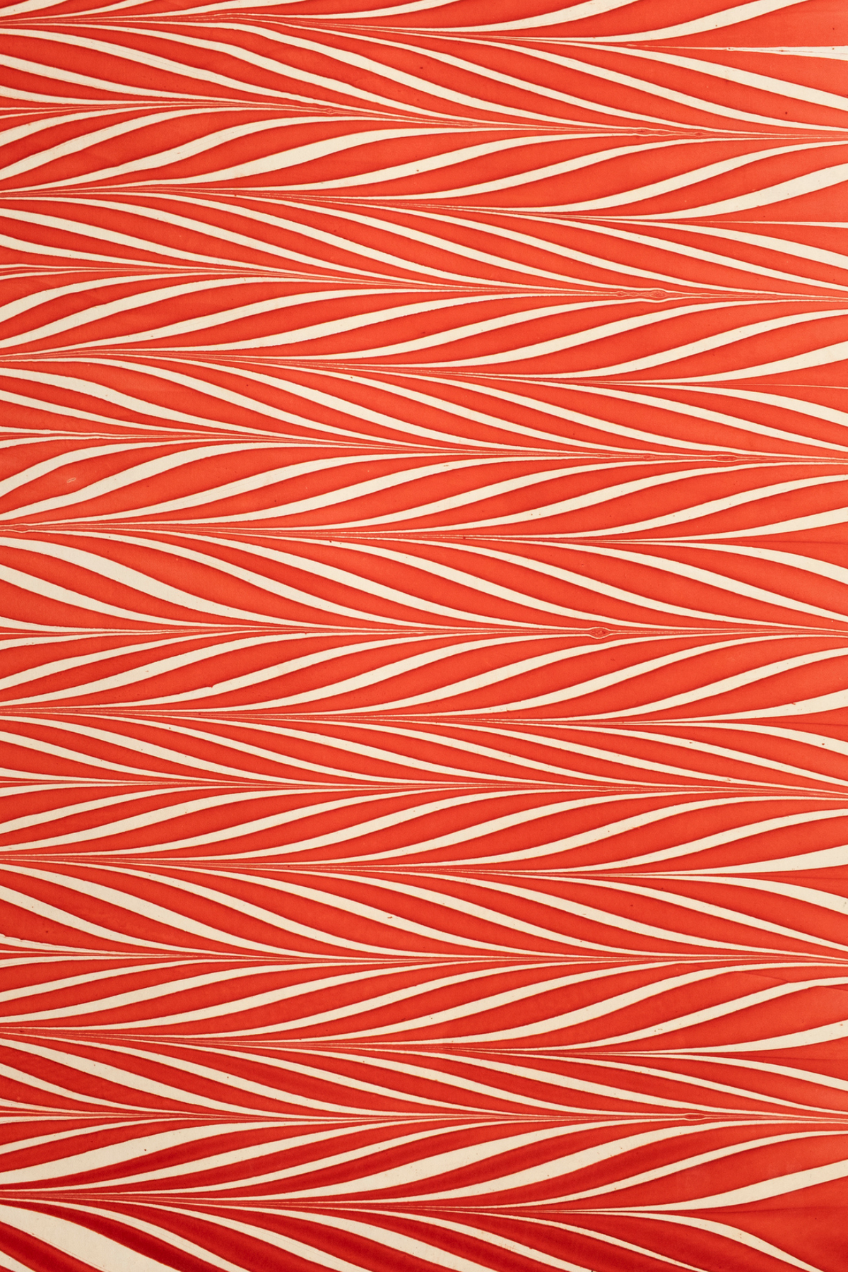 Hand Marbled Candy Cane Gift Wrapping Paper Sheets