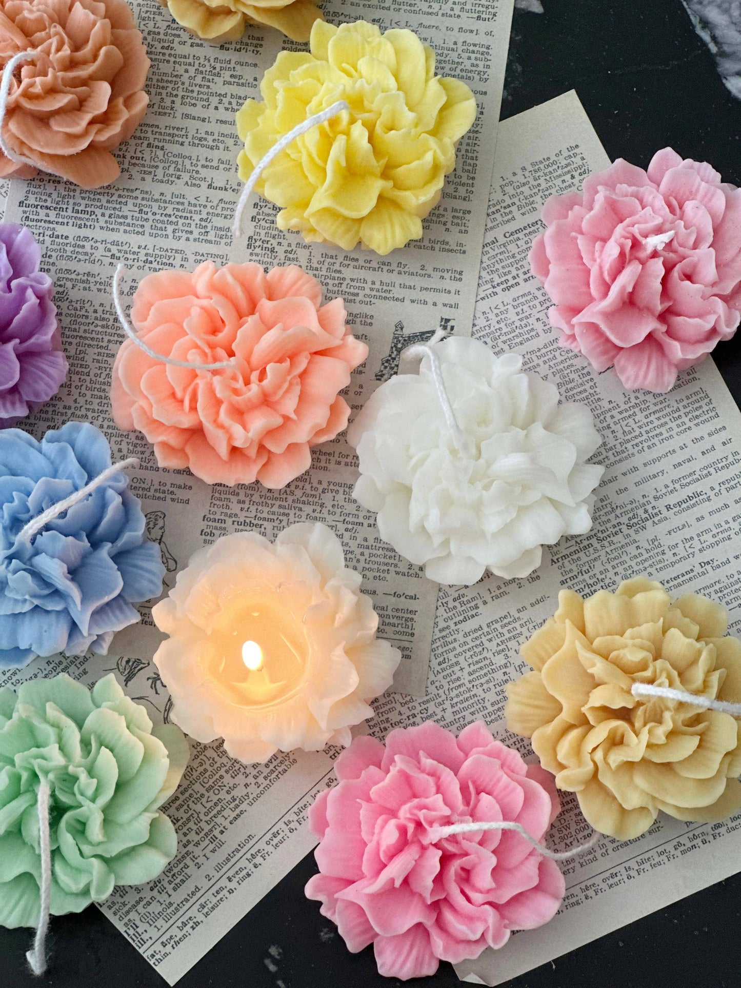 Mini Peony Candle