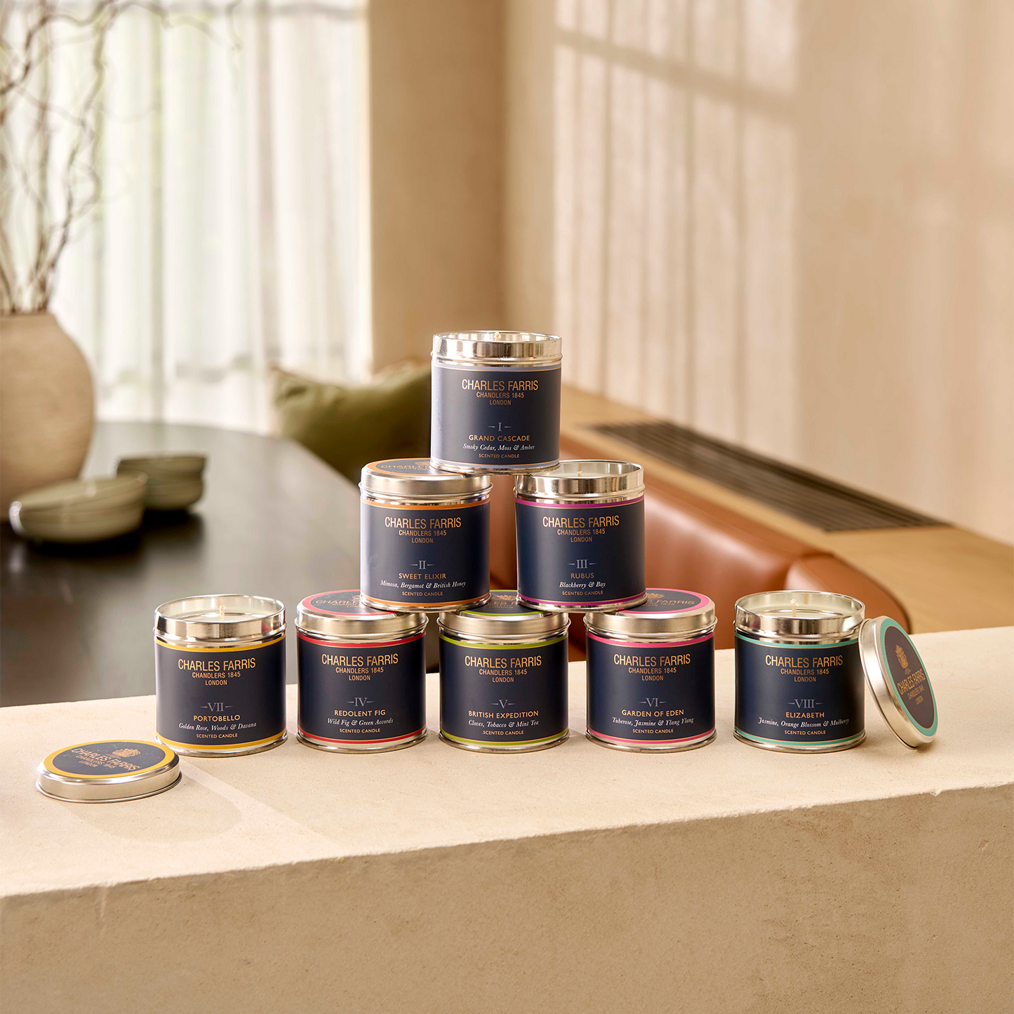 VIII Elizabeth Tin Candle