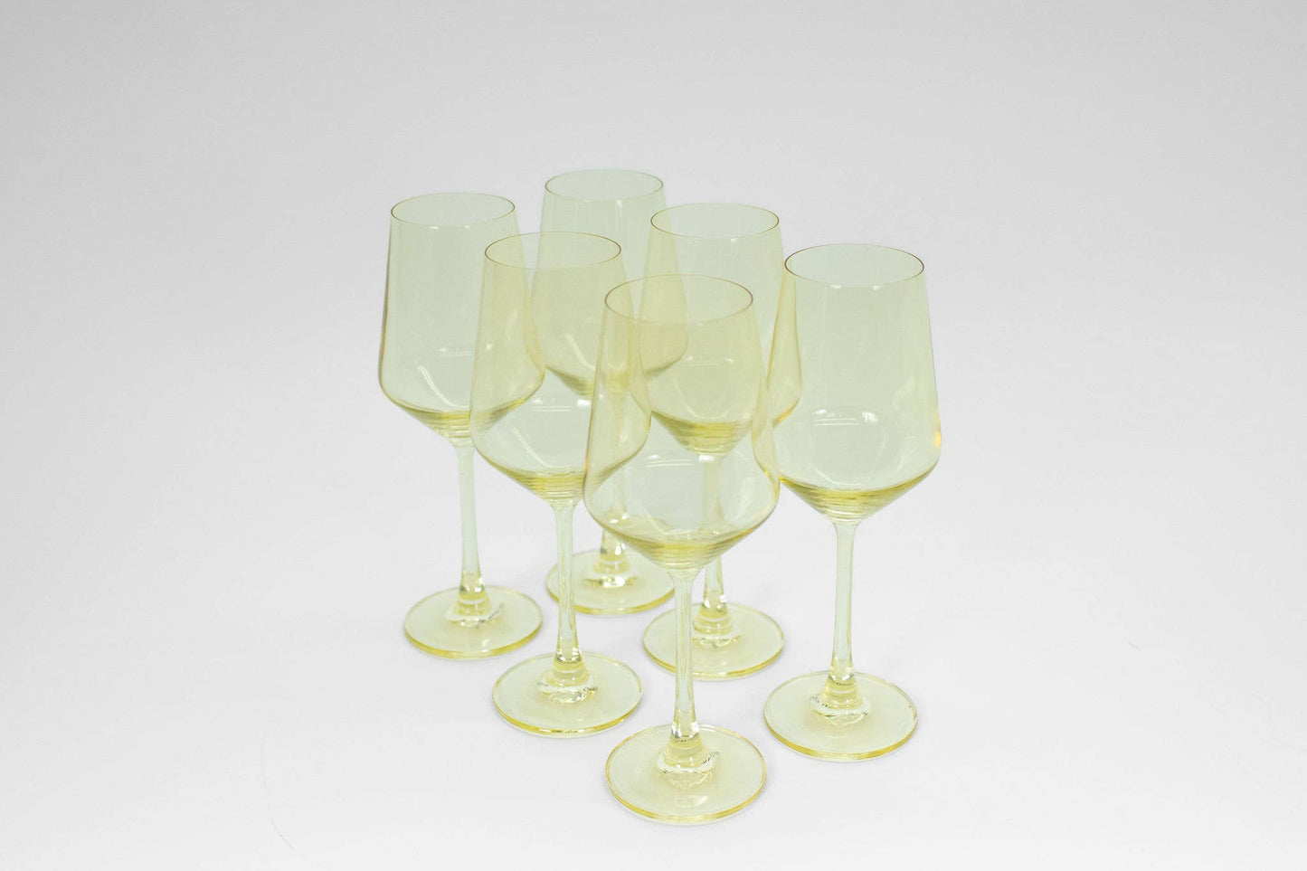 Lemon Drop - Colored Wine Glass
