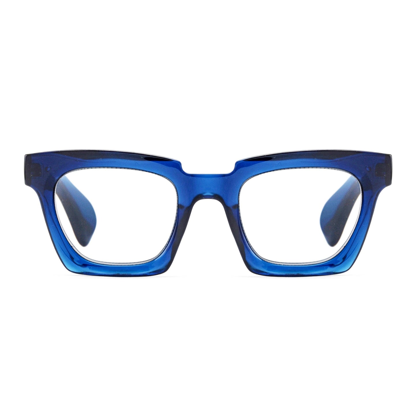 DECCO | Transparent Navy Blue | Blue Light Blocking: 1.75