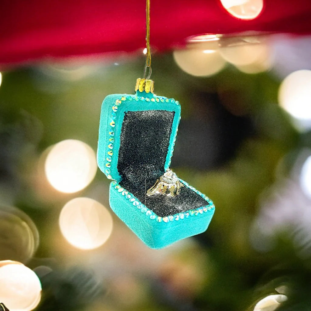 Ring in box ornament
