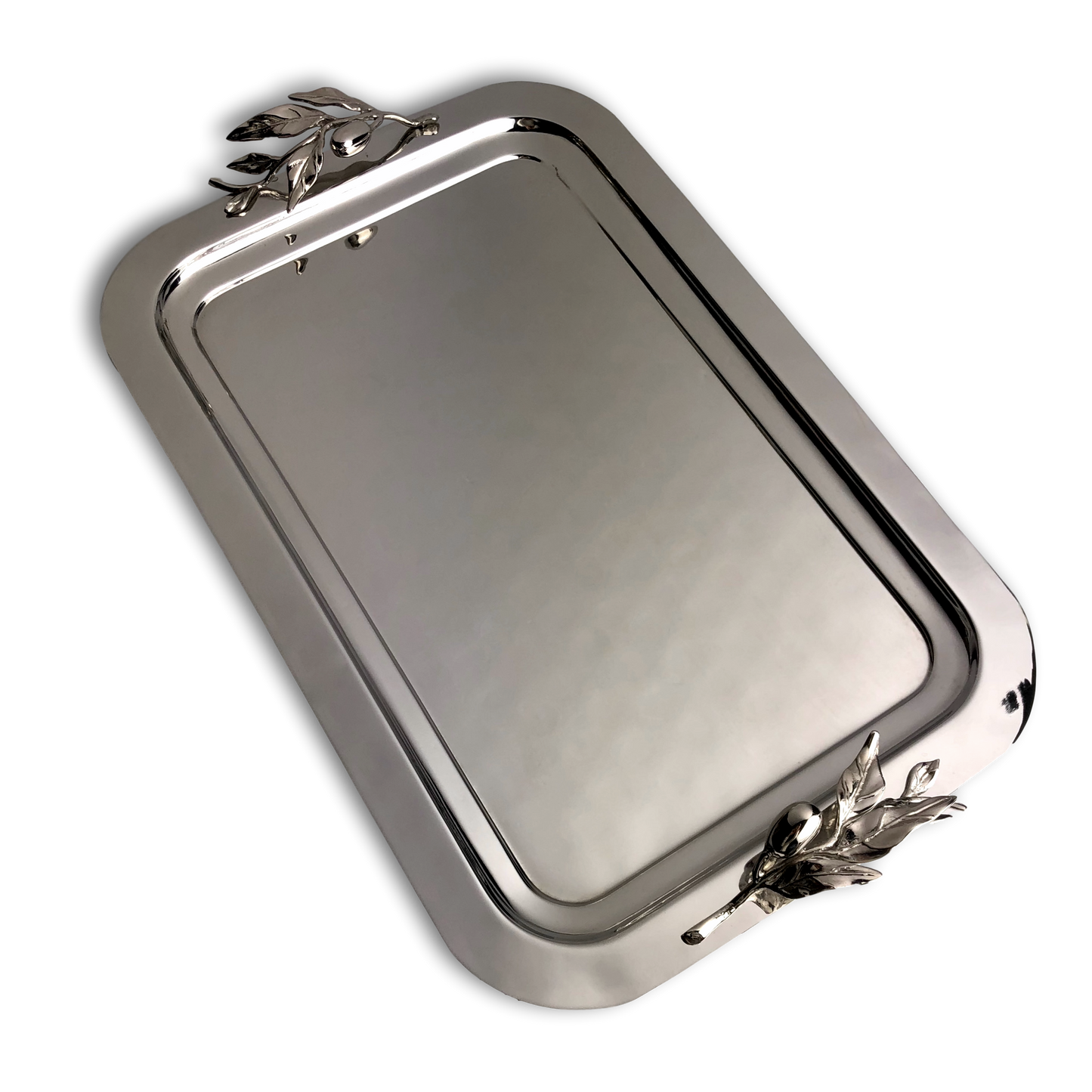 Oliveira Stainless Steel Large Rectangular Tray