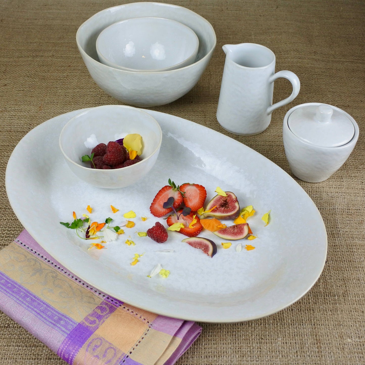 Cozina White Oval Platter
