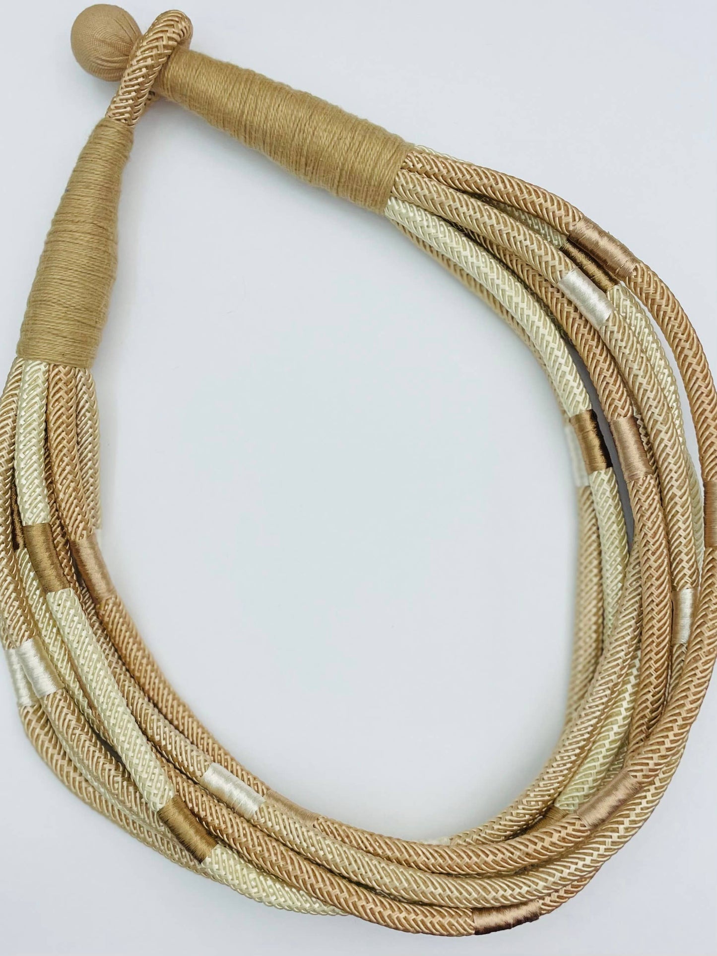 Slub 8-Strand Necklace (neutral multi)