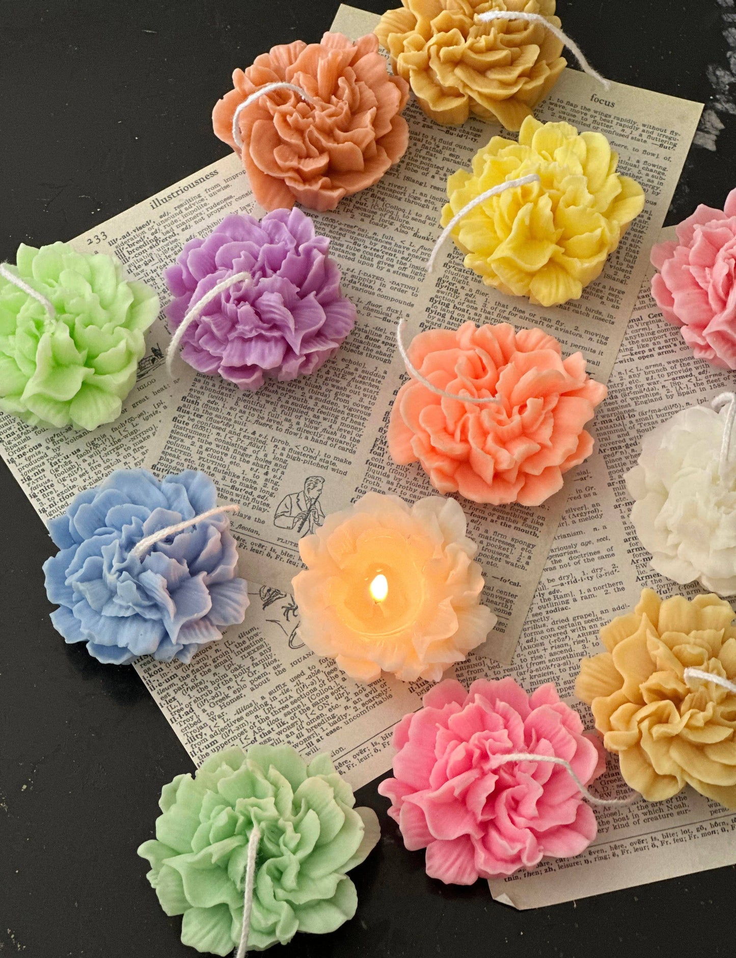 Mini Peony Candle