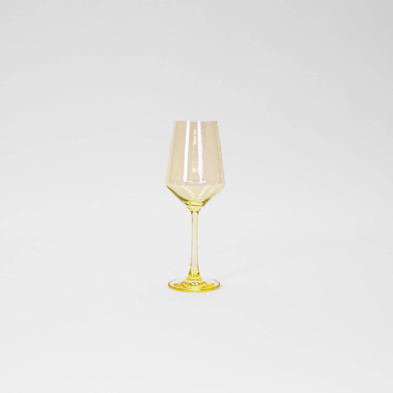 Lemon Drop - Colored Wine Glass