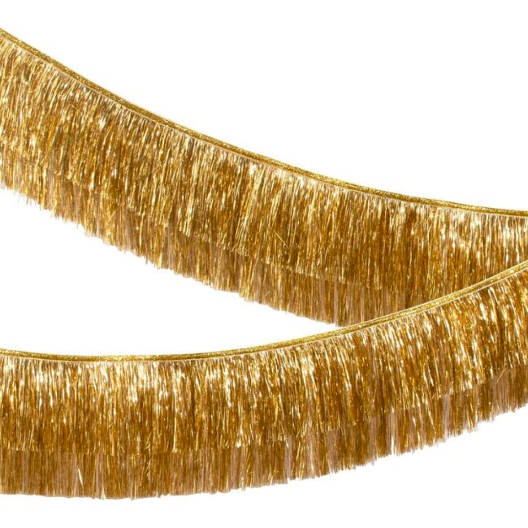 Gold Tinsel Fringe