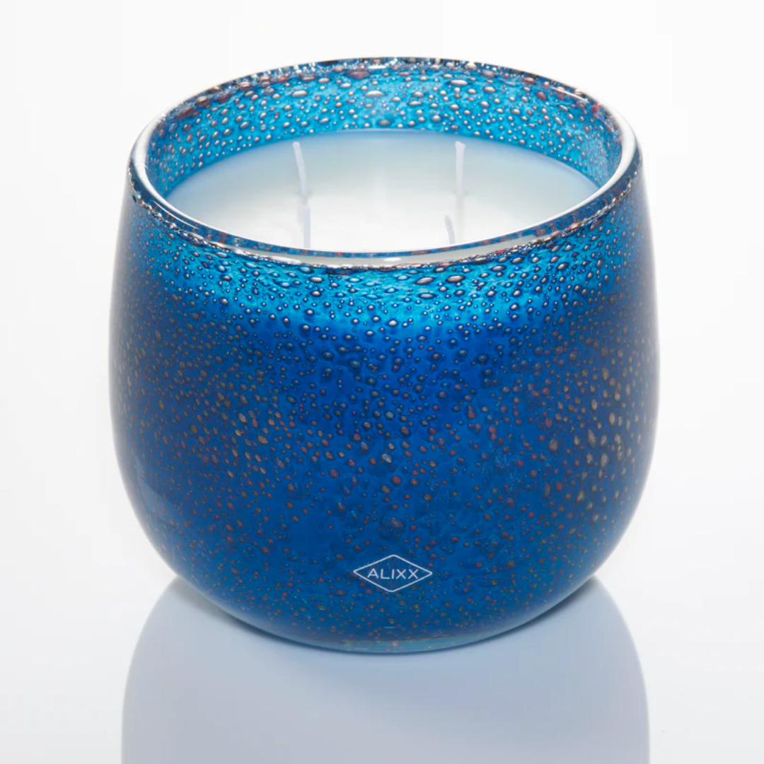 Small Ballon Candle Navy Fleur de Lagoon