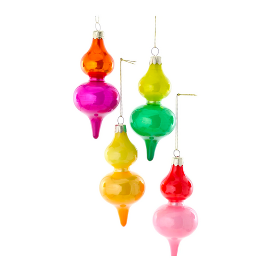 Color Block Spindle Ornament