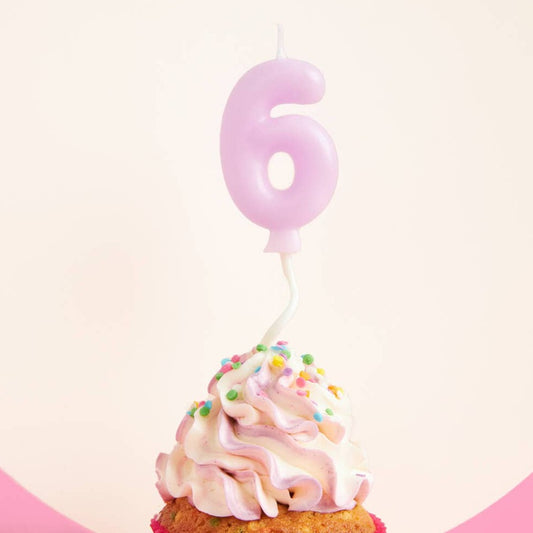 Birthday Party #6 Pastel Bubble Candle, Bday Cake Decor