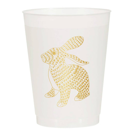 Bunny Reusable Cups - (Gold)