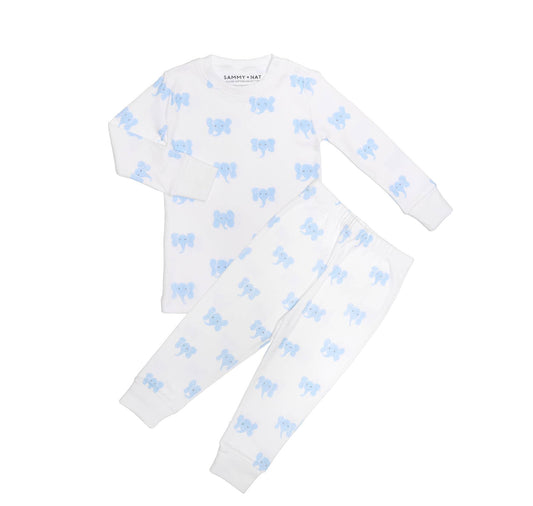 Blue Elephant Two Piece Pajama-5