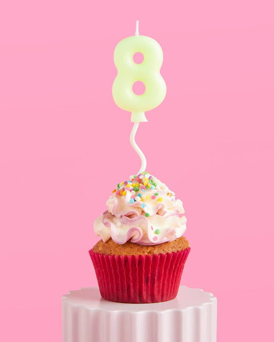 Birthday Party #8 Pastel Bubble Candle, Bday Cake Decor