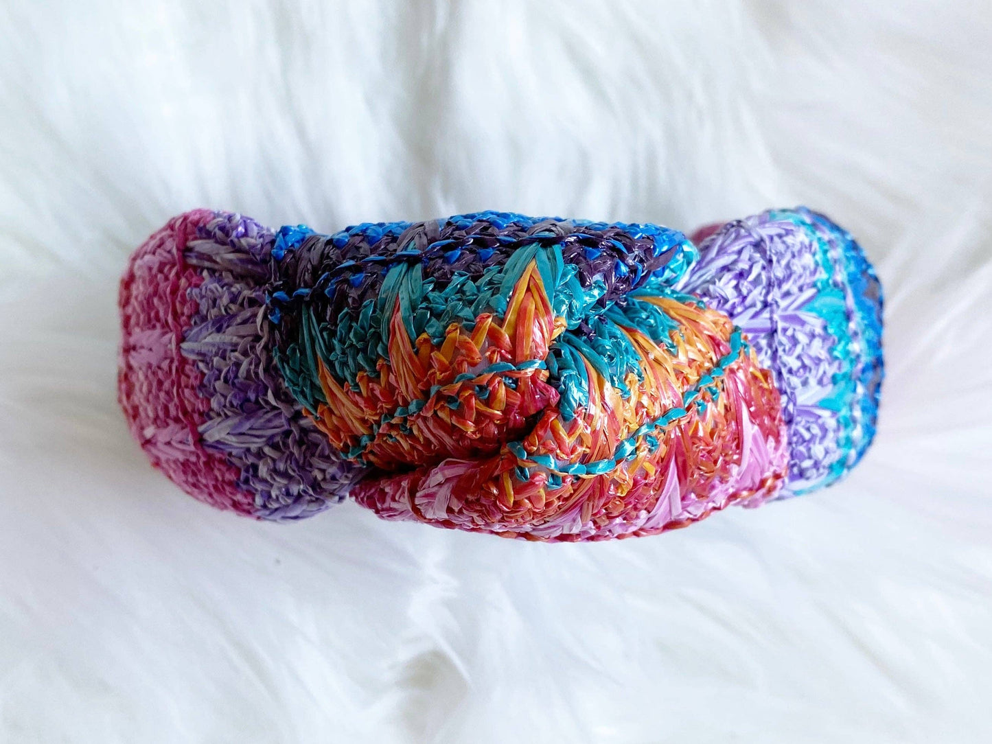 Colorful Rafia Headband