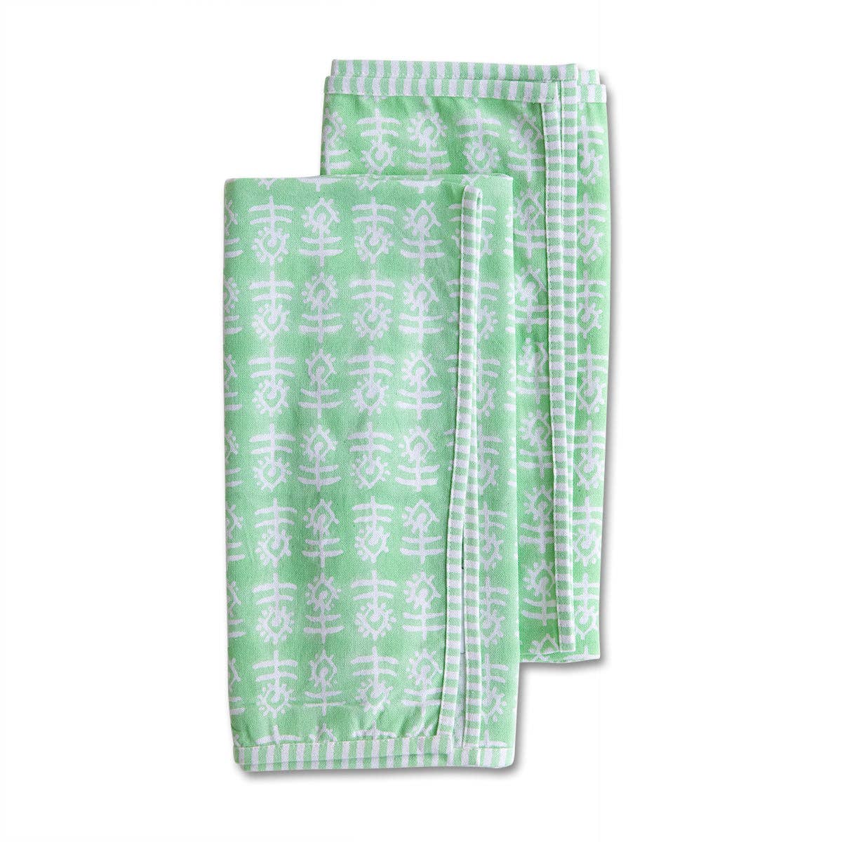 Flower Dish Towel - Mint