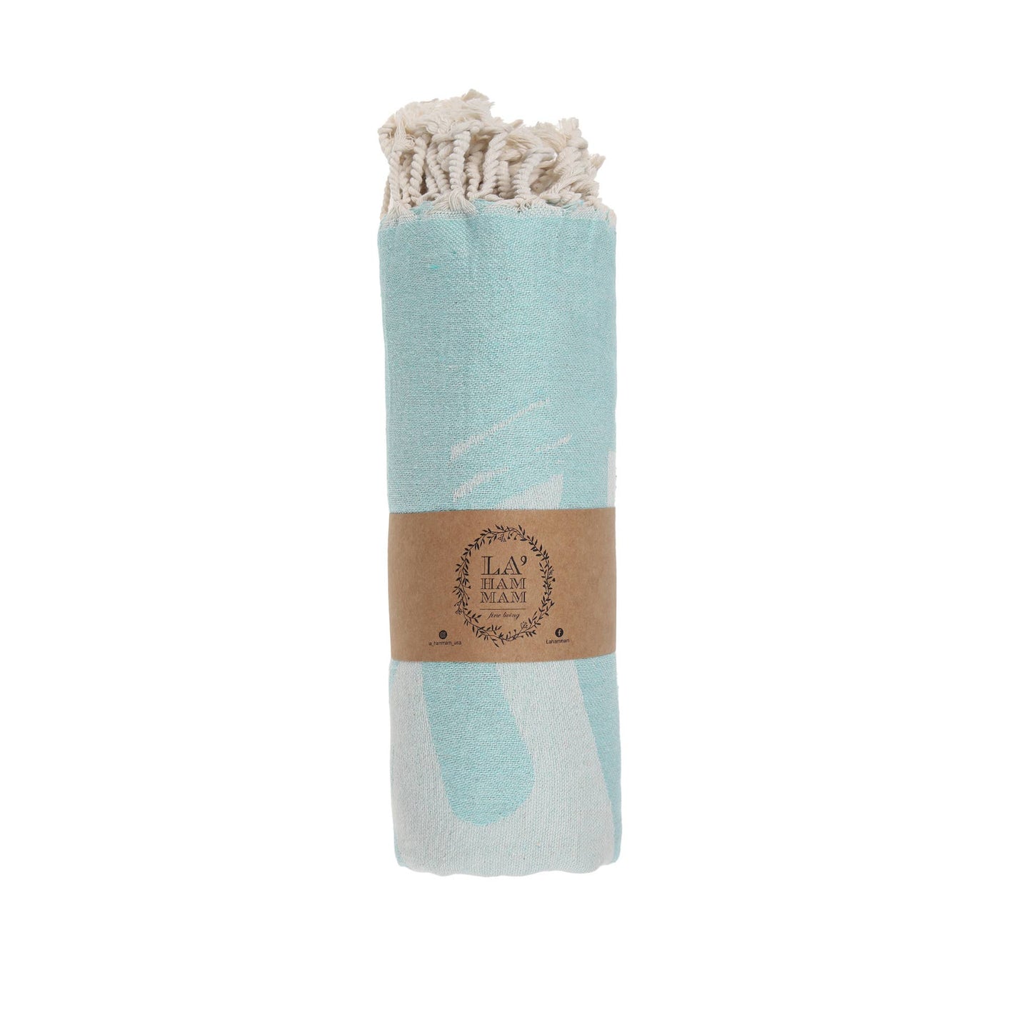 Go with the flow fish Cotton Throw Blanket