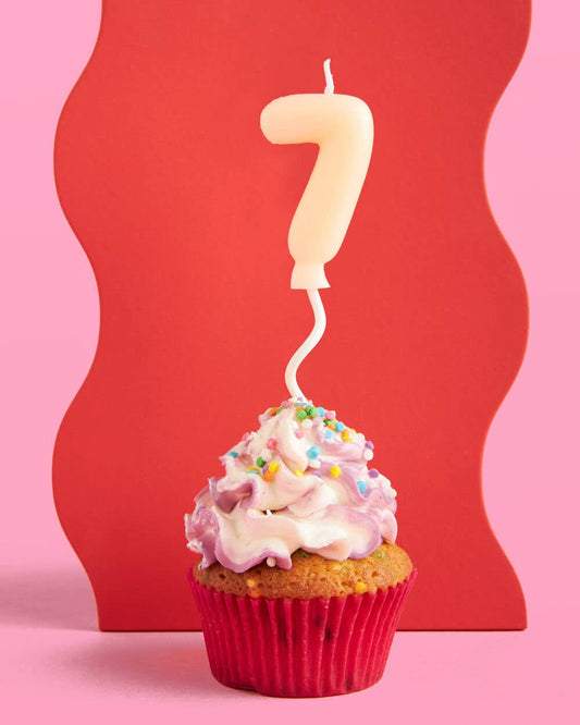 Birthday Party #7 Pastel Bubble Candle, Bday Cake Decor