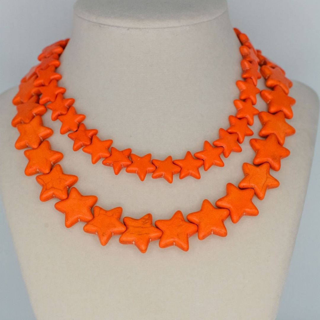 Sea Star Necklace - Small - Orange