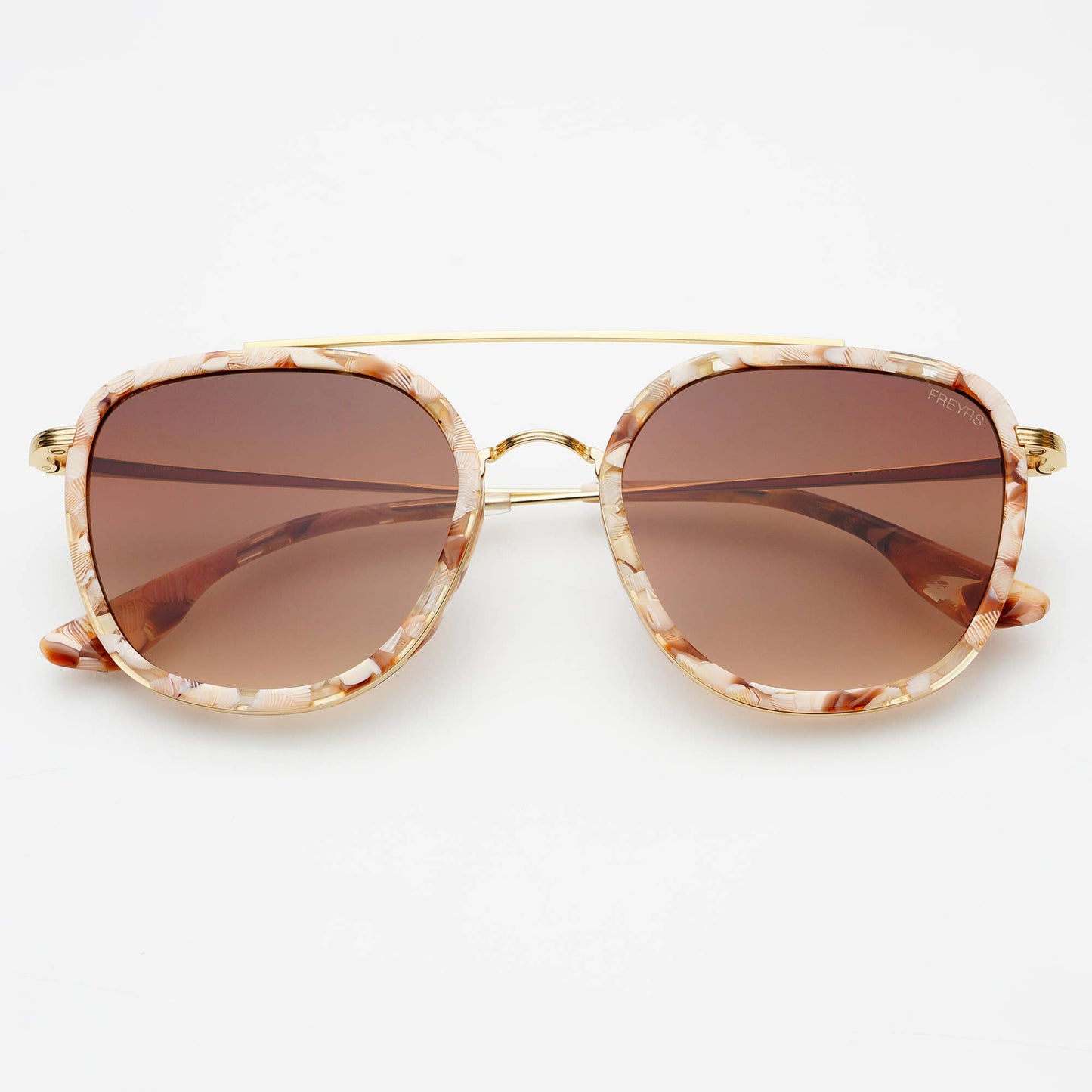 Weston Acetate Round Unisex Sunglasses- Pink/Pearl