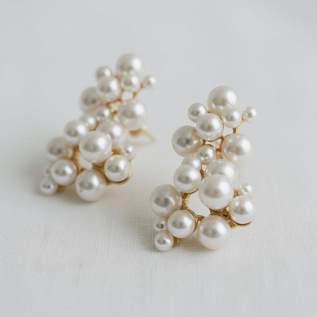 Pearl Bead Drop Earrings