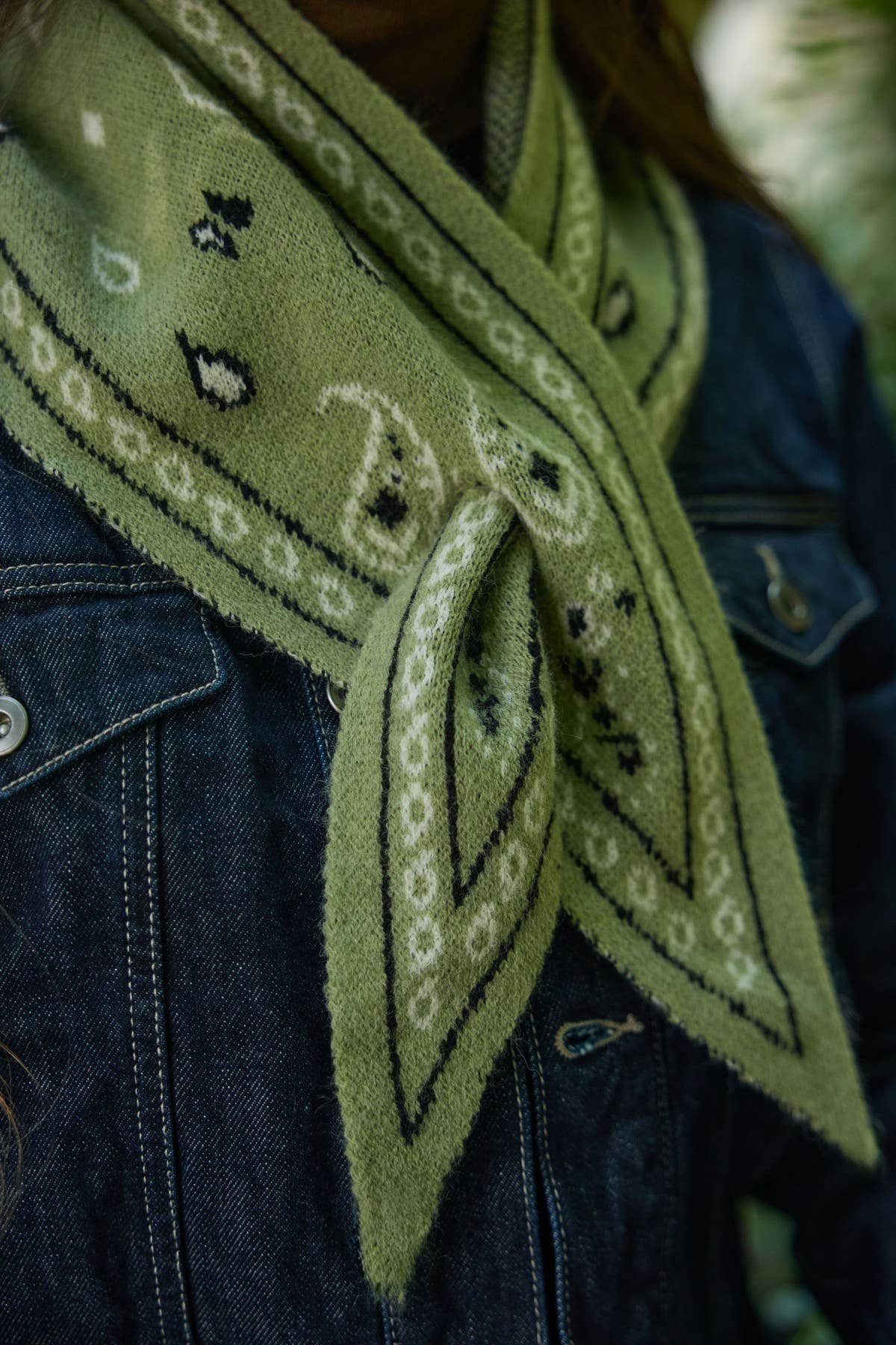 Paisley Pull Through Triangle Scarf