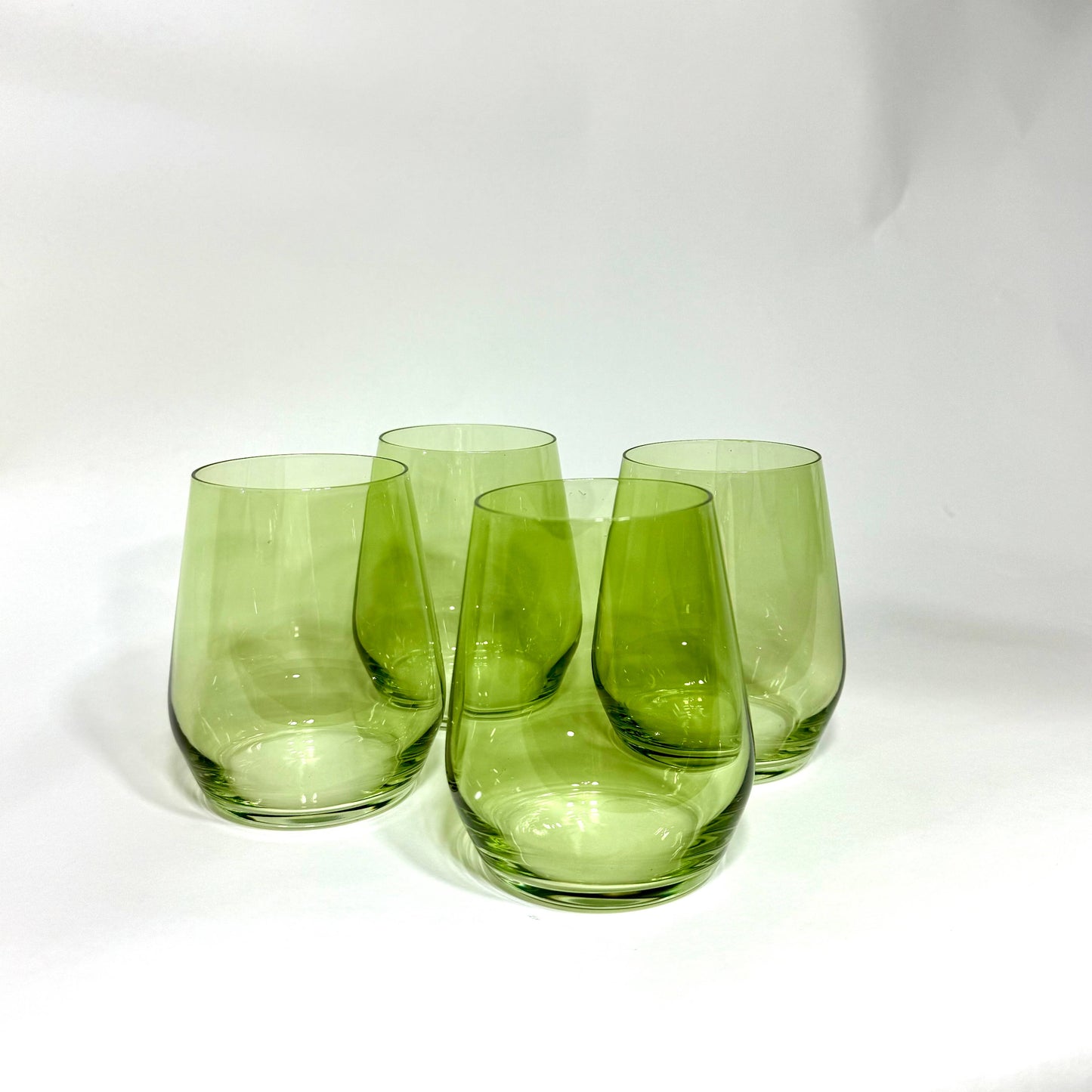 Matcha Green - Stemless Colored Wineglass