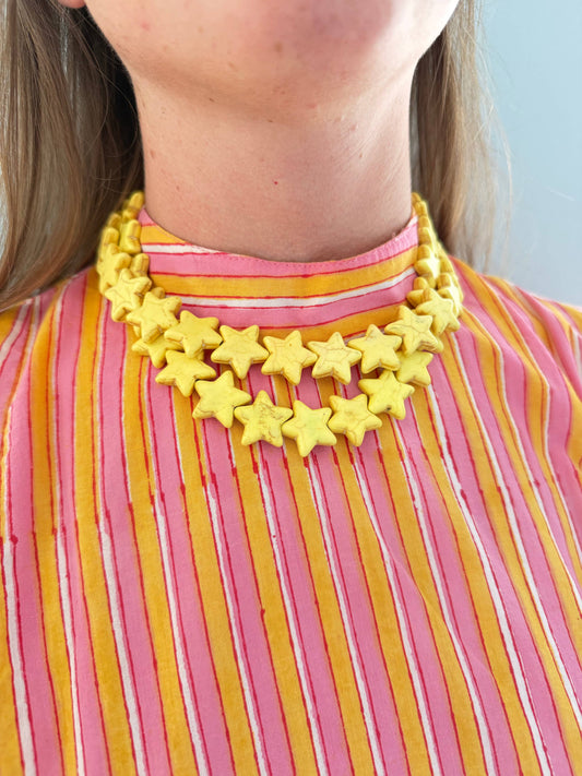Sea Star Necklace - Large - Yellow