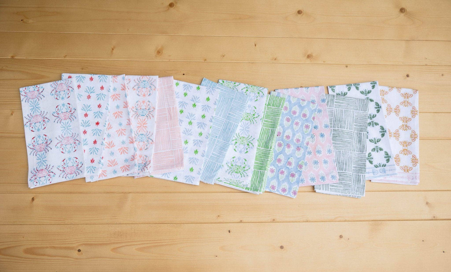 Tea Towel - King Crab, Saltwater & Poppy