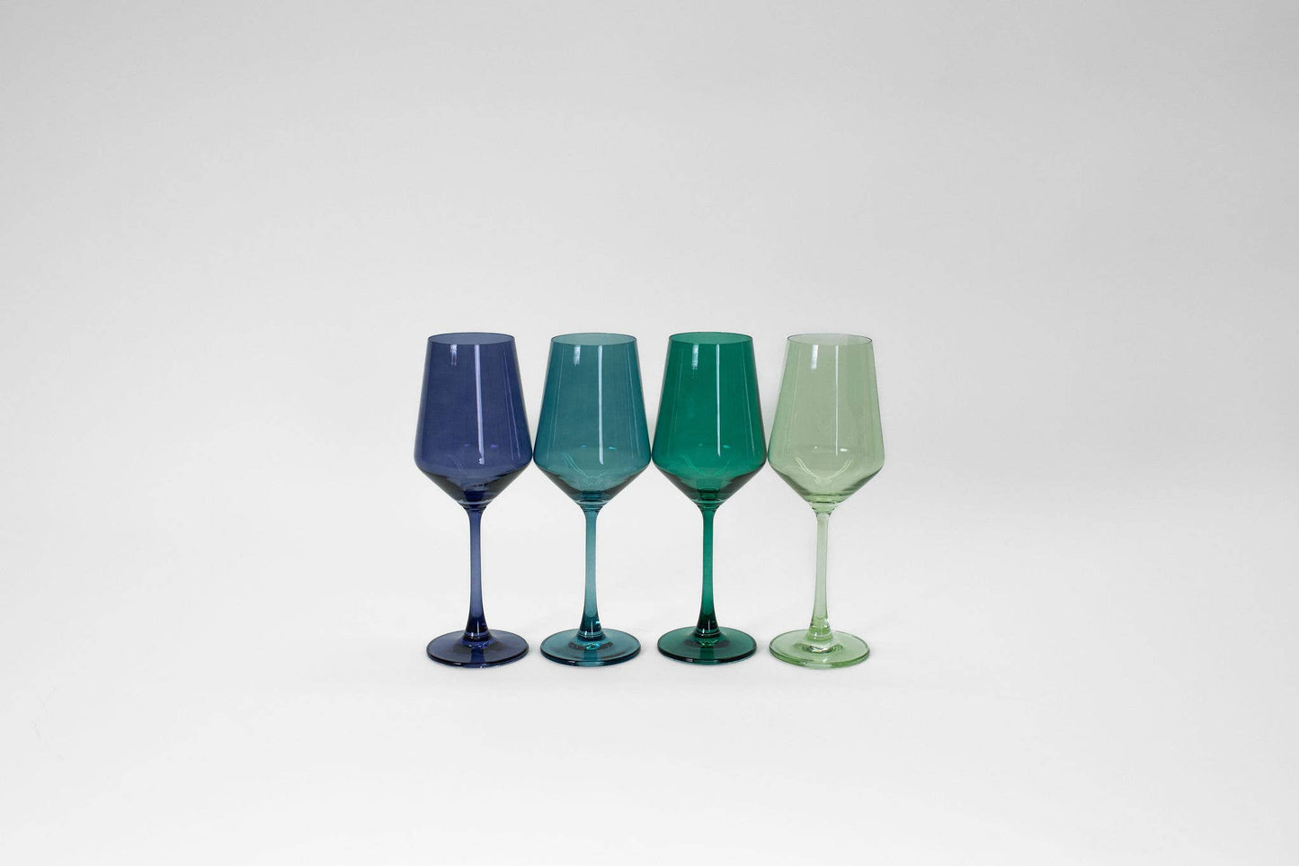 Indigo- Colored Wine Glass
